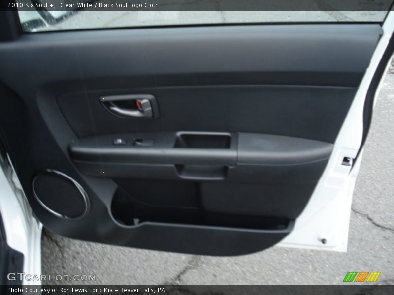 Clear White / Black Soul Logo Cloth 2010 Kia Soul +