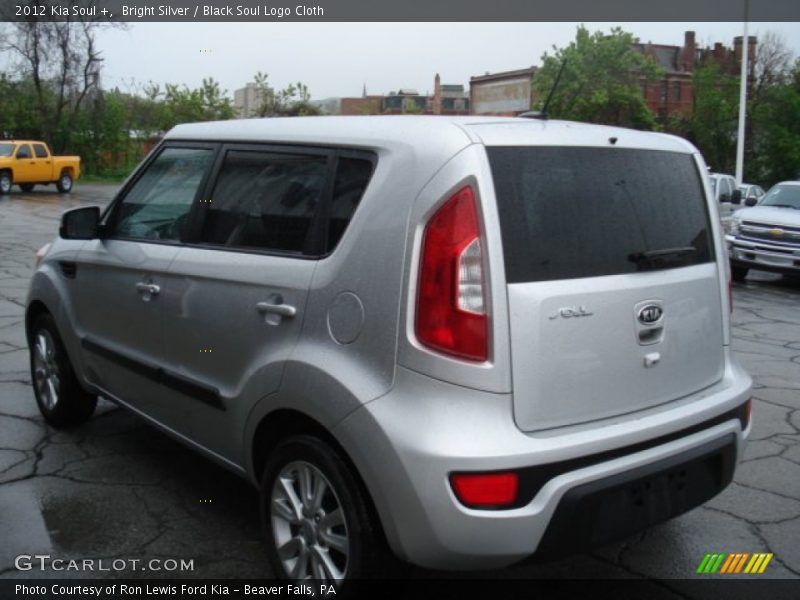 Bright Silver / Black Soul Logo Cloth 2012 Kia Soul +