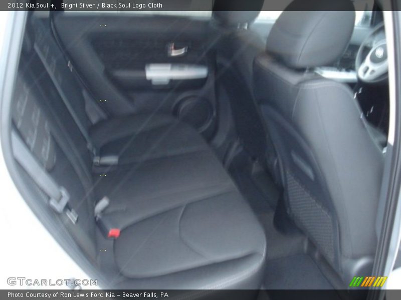Bright Silver / Black Soul Logo Cloth 2012 Kia Soul +