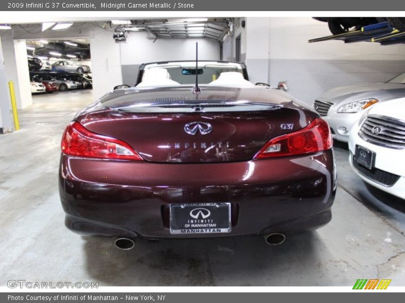 Midnight Garnet Metallic / Stone 2009 Infiniti G 37 Convertible