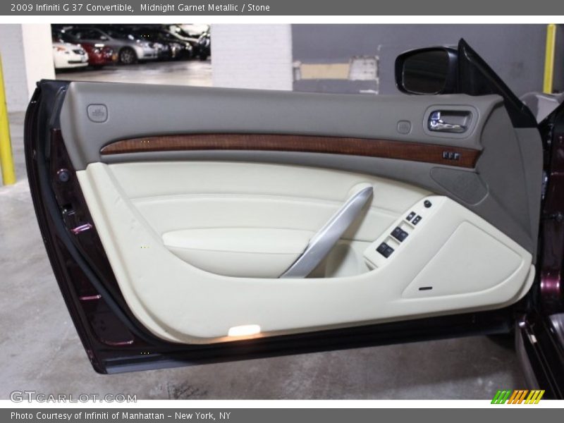 Midnight Garnet Metallic / Stone 2009 Infiniti G 37 Convertible