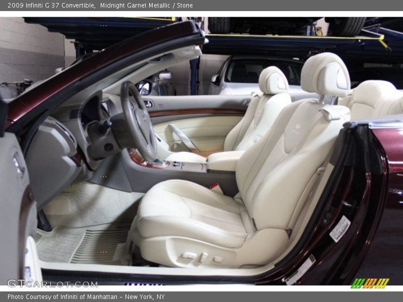 Midnight Garnet Metallic / Stone 2009 Infiniti G 37 Convertible