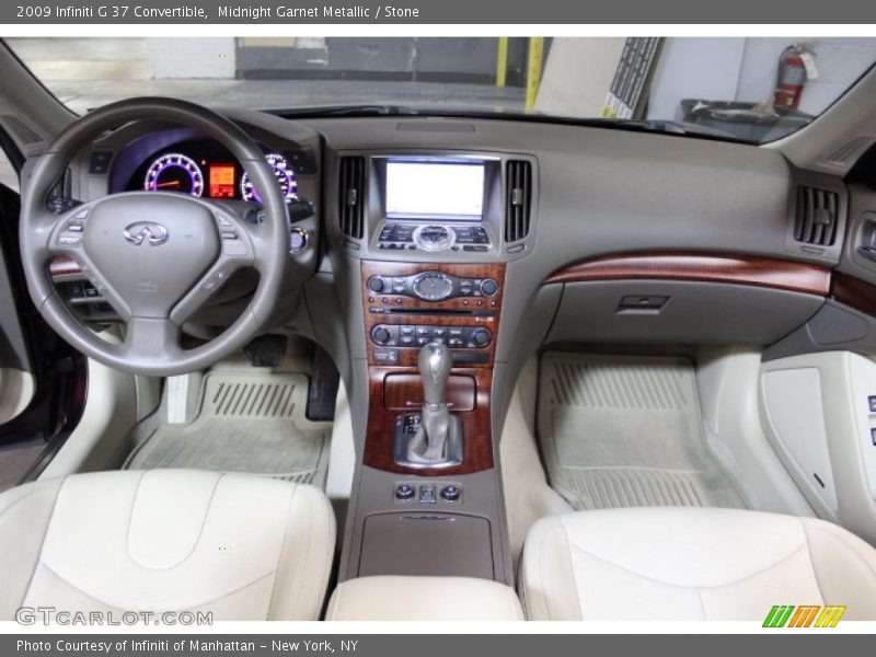 Midnight Garnet Metallic / Stone 2009 Infiniti G 37 Convertible
