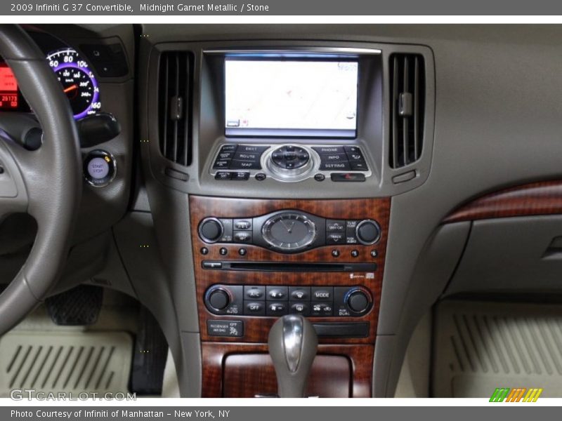 Midnight Garnet Metallic / Stone 2009 Infiniti G 37 Convertible