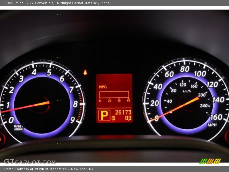 Midnight Garnet Metallic / Stone 2009 Infiniti G 37 Convertible