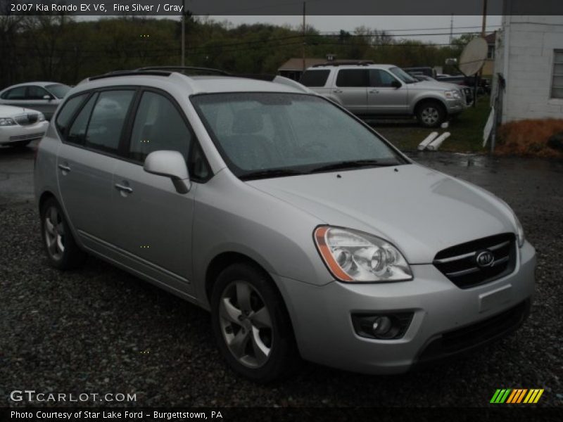 Fine Silver / Gray 2007 Kia Rondo EX V6