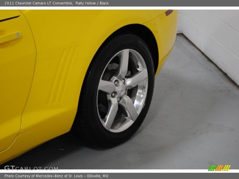Rally Yellow / Black 2011 Chevrolet Camaro LT Convertible