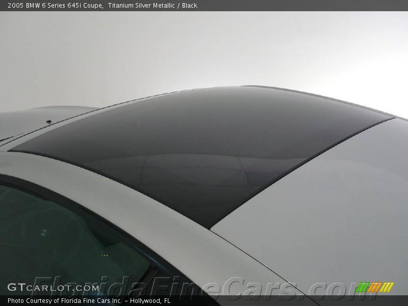 Titanium Silver Metallic / Black 2005 BMW 6 Series 645i Coupe
