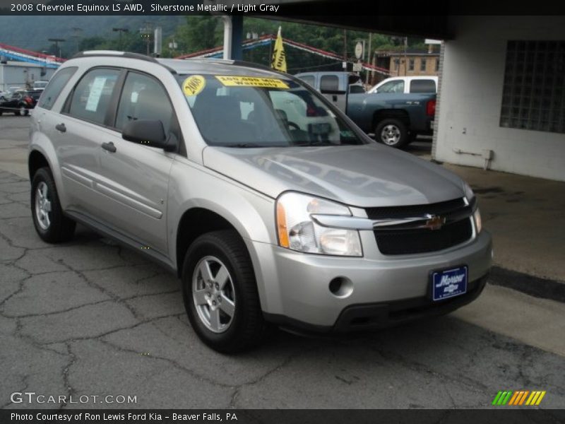 Silverstone Metallic / Light Gray 2008 Chevrolet Equinox LS AWD