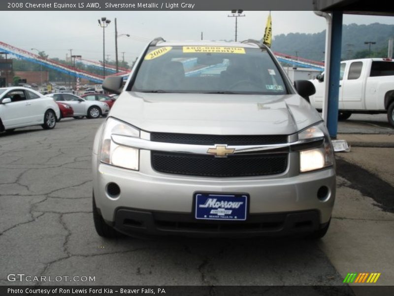 Silverstone Metallic / Light Gray 2008 Chevrolet Equinox LS AWD