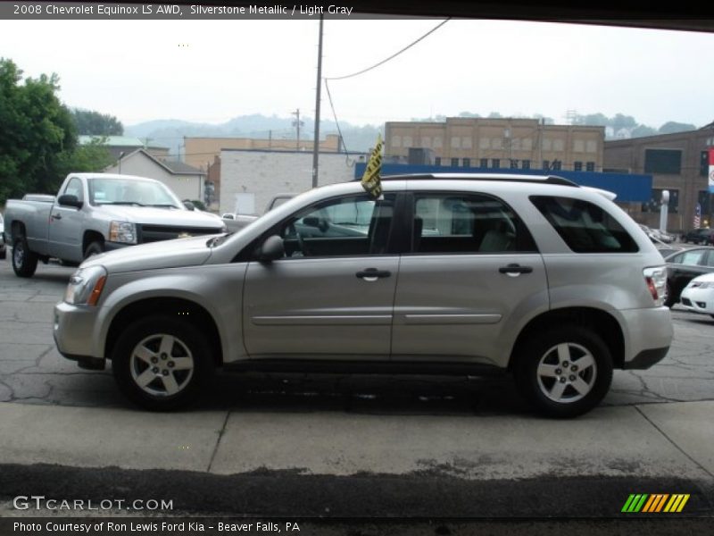 Silverstone Metallic / Light Gray 2008 Chevrolet Equinox LS AWD