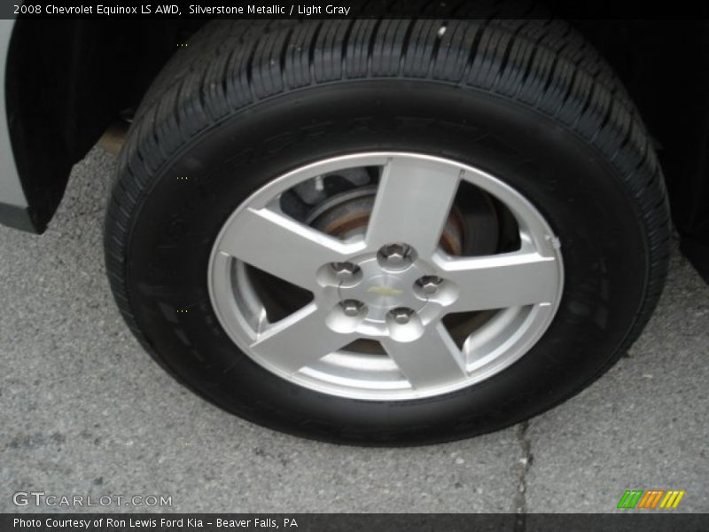 Silverstone Metallic / Light Gray 2008 Chevrolet Equinox LS AWD