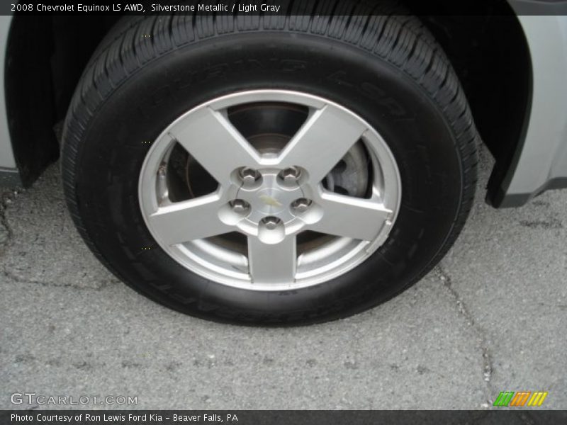 Silverstone Metallic / Light Gray 2008 Chevrolet Equinox LS AWD