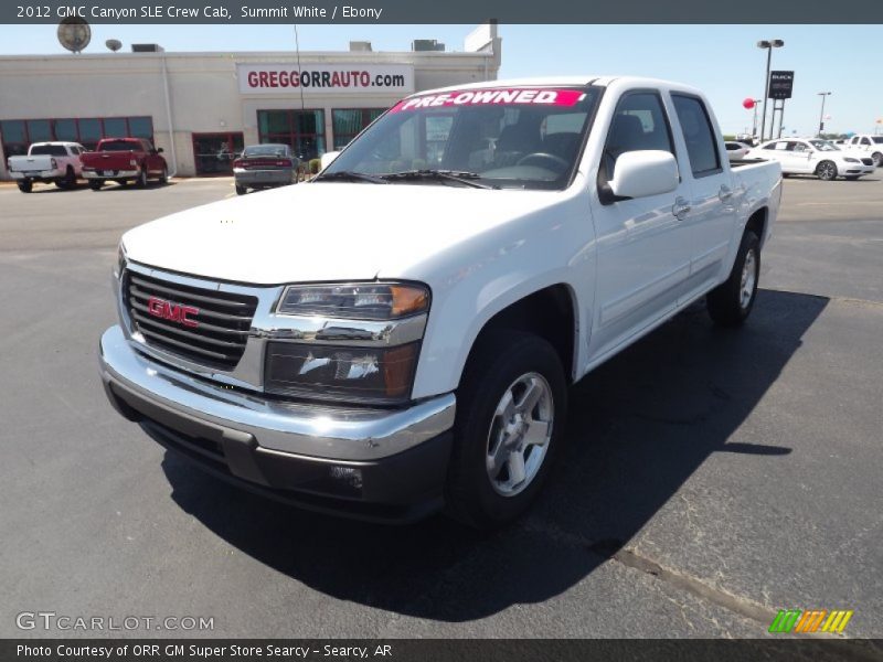 Summit White / Ebony 2012 GMC Canyon SLE Crew Cab