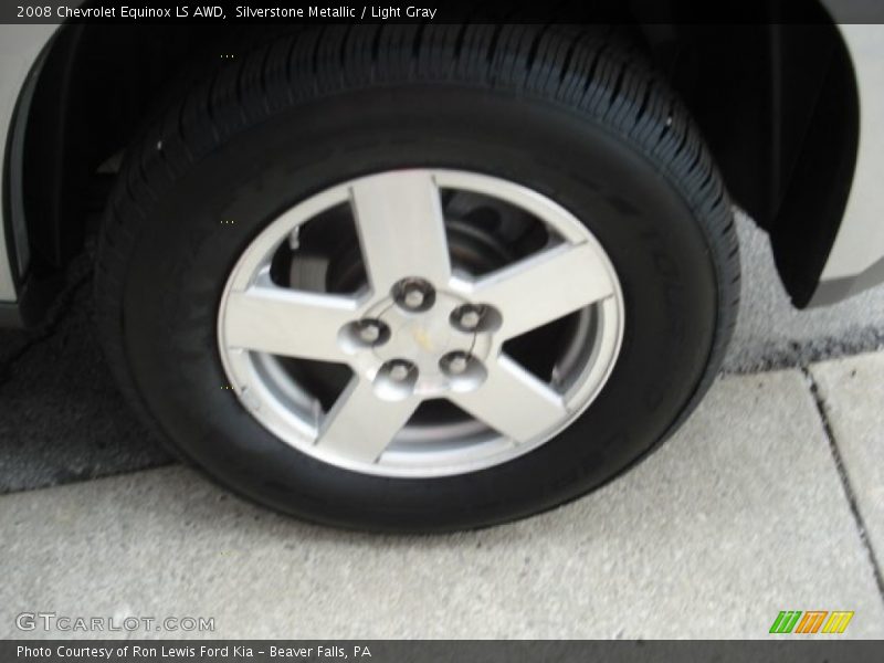 Silverstone Metallic / Light Gray 2008 Chevrolet Equinox LS AWD
