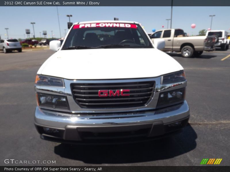 Summit White / Ebony 2012 GMC Canyon SLE Crew Cab