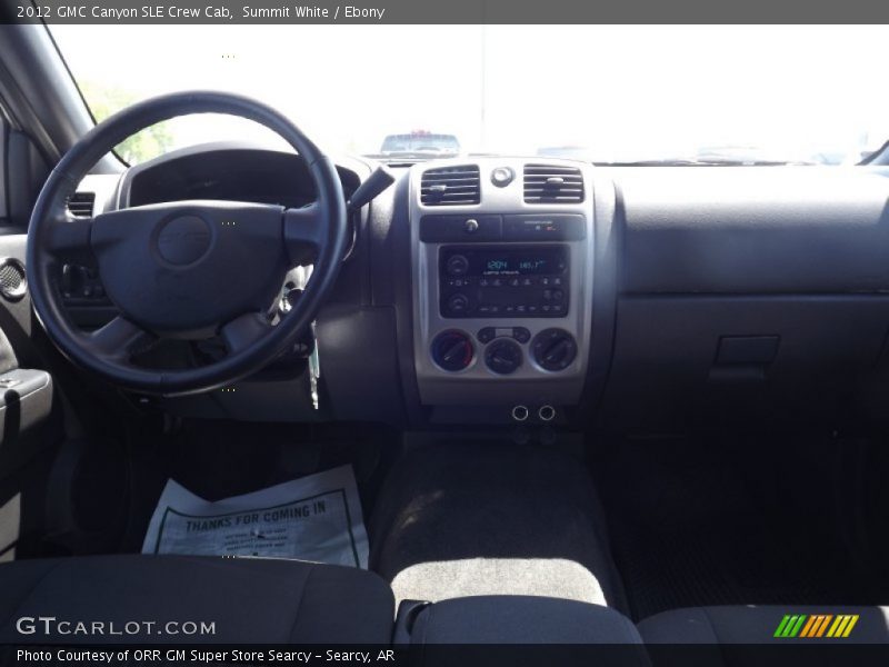 Summit White / Ebony 2012 GMC Canyon SLE Crew Cab