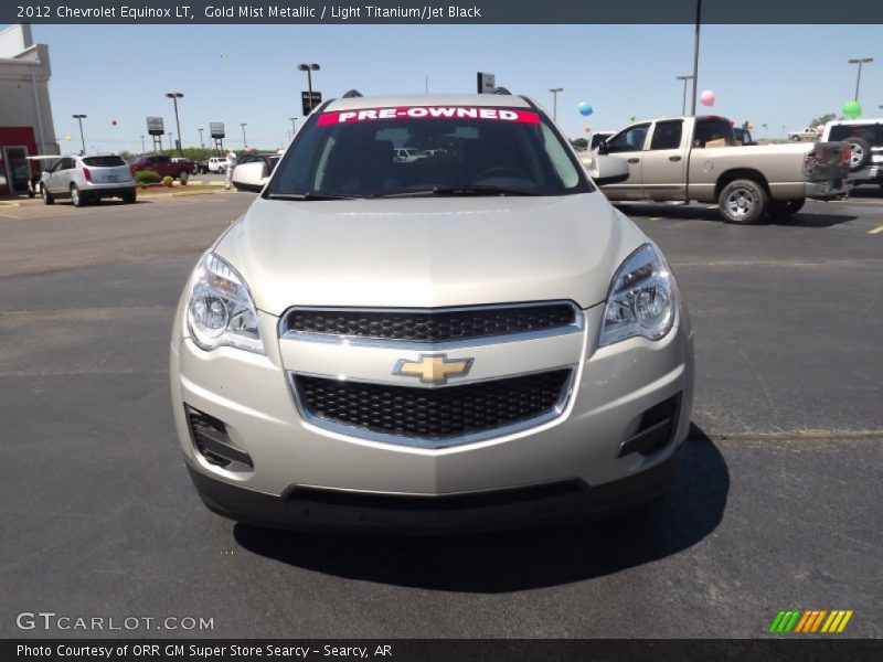 Gold Mist Metallic / Light Titanium/Jet Black 2012 Chevrolet Equinox LT