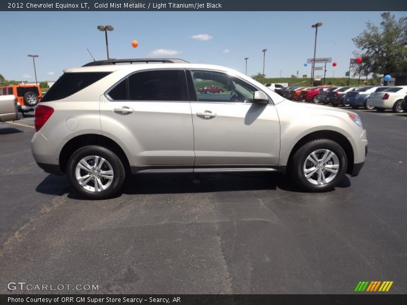 Gold Mist Metallic / Light Titanium/Jet Black 2012 Chevrolet Equinox LT