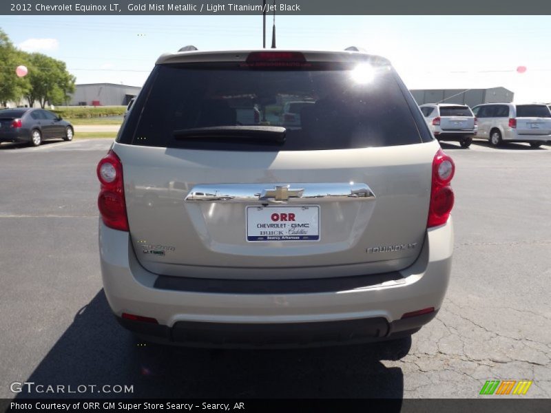 Gold Mist Metallic / Light Titanium/Jet Black 2012 Chevrolet Equinox LT