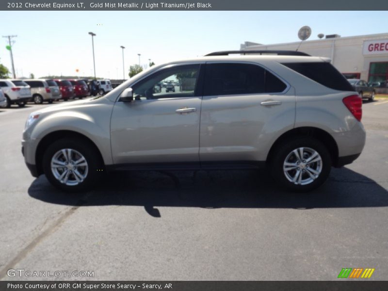 Gold Mist Metallic / Light Titanium/Jet Black 2012 Chevrolet Equinox LT
