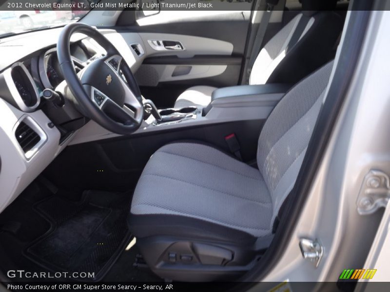 Gold Mist Metallic / Light Titanium/Jet Black 2012 Chevrolet Equinox LT