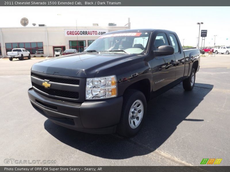 Black / Dark Titanium 2011 Chevrolet Silverado 1500 Extended Cab