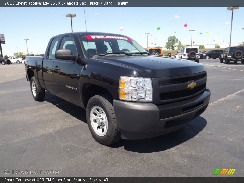 Black / Dark Titanium 2011 Chevrolet Silverado 1500 Extended Cab