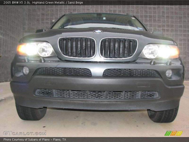 Highland Green Metallic / Sand Beige 2005 BMW X5 3.0i