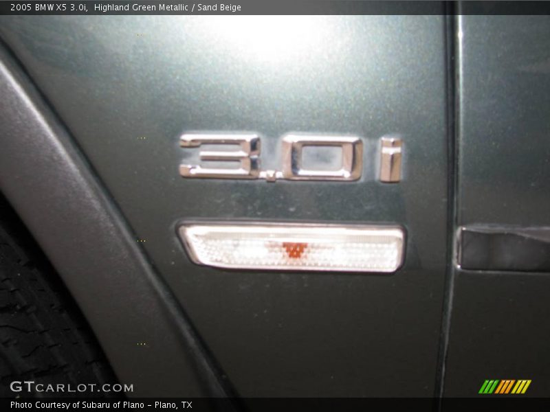 Highland Green Metallic / Sand Beige 2005 BMW X5 3.0i
