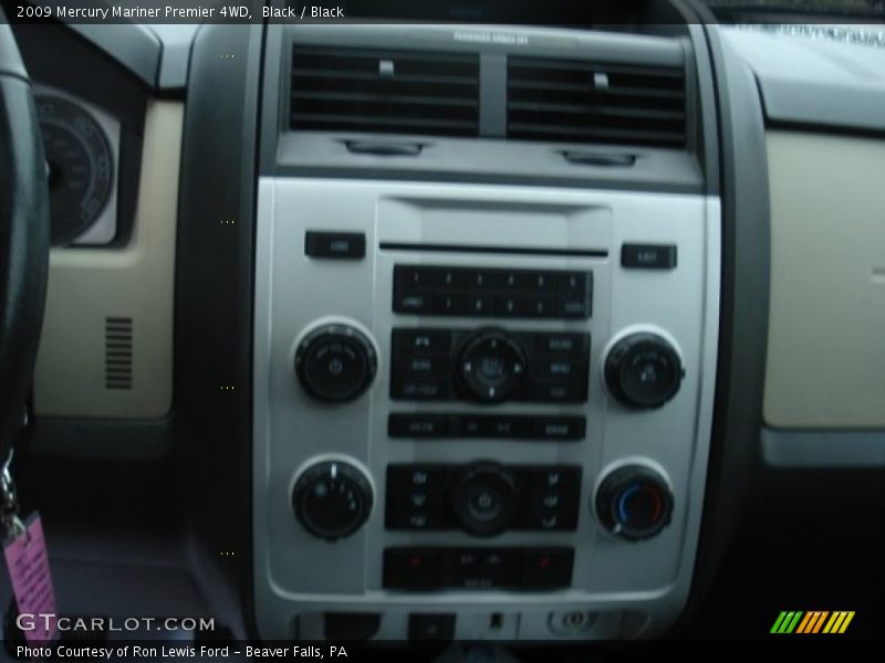 Black / Black 2009 Mercury Mariner Premier 4WD
