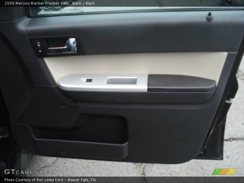 Black / Black 2009 Mercury Mariner Premier 4WD