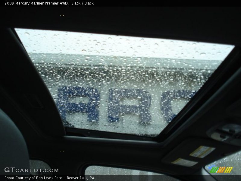 Black / Black 2009 Mercury Mariner Premier 4WD