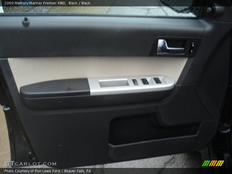 Black / Black 2009 Mercury Mariner Premier 4WD