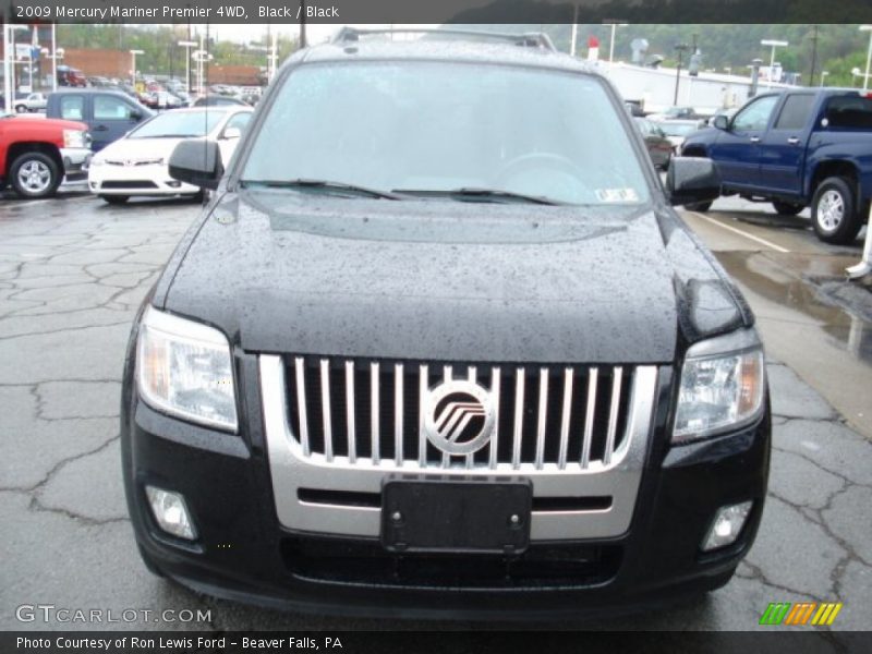 Black / Black 2009 Mercury Mariner Premier 4WD