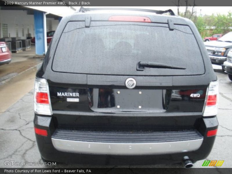 Black / Black 2009 Mercury Mariner Premier 4WD