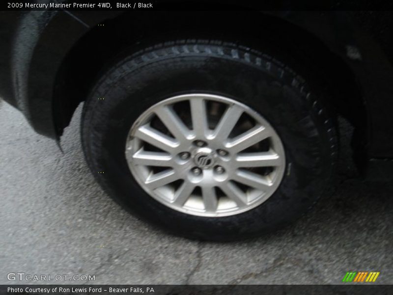 Black / Black 2009 Mercury Mariner Premier 4WD