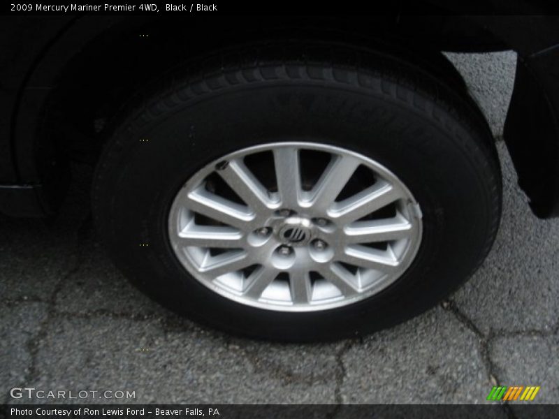 Black / Black 2009 Mercury Mariner Premier 4WD