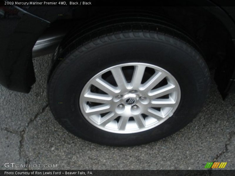 Black / Black 2009 Mercury Mariner Premier 4WD