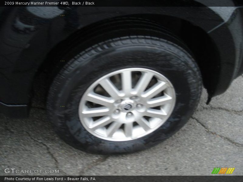 Black / Black 2009 Mercury Mariner Premier 4WD