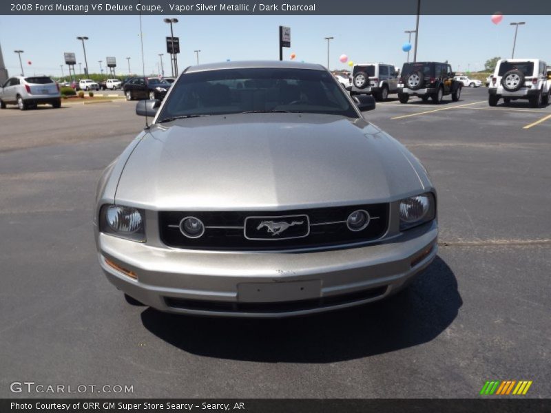Vapor Silver Metallic / Dark Charcoal 2008 Ford Mustang V6 Deluxe Coupe