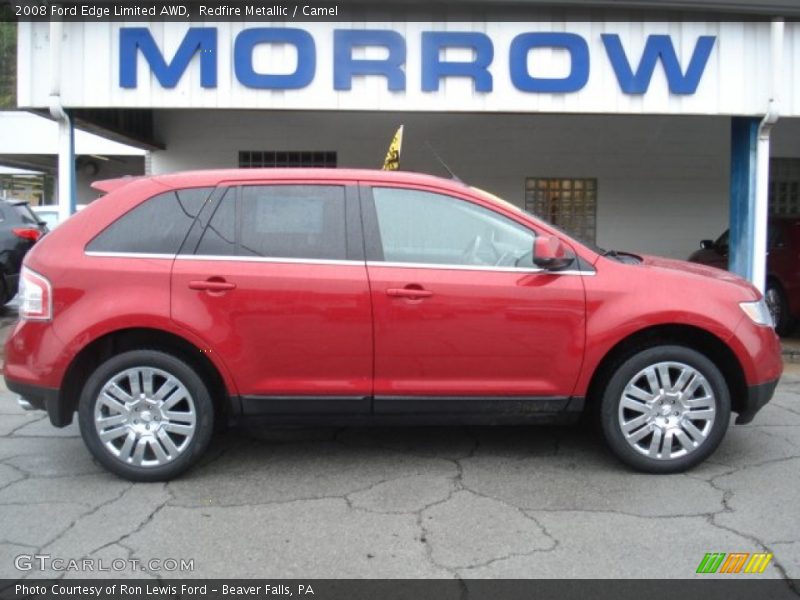 Redfire Metallic / Camel 2008 Ford Edge Limited AWD