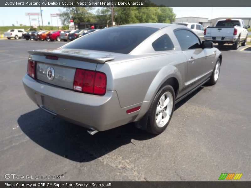 Vapor Silver Metallic / Dark Charcoal 2008 Ford Mustang V6 Deluxe Coupe