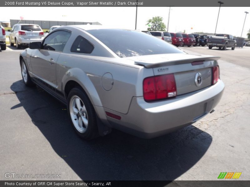 Vapor Silver Metallic / Dark Charcoal 2008 Ford Mustang V6 Deluxe Coupe