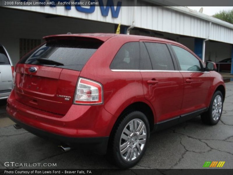 Redfire Metallic / Camel 2008 Ford Edge Limited AWD