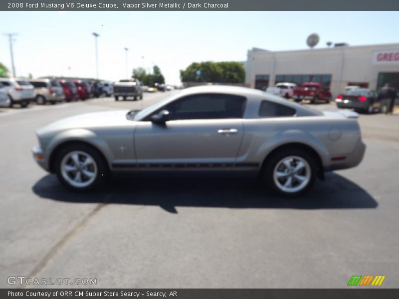 Vapor Silver Metallic / Dark Charcoal 2008 Ford Mustang V6 Deluxe Coupe