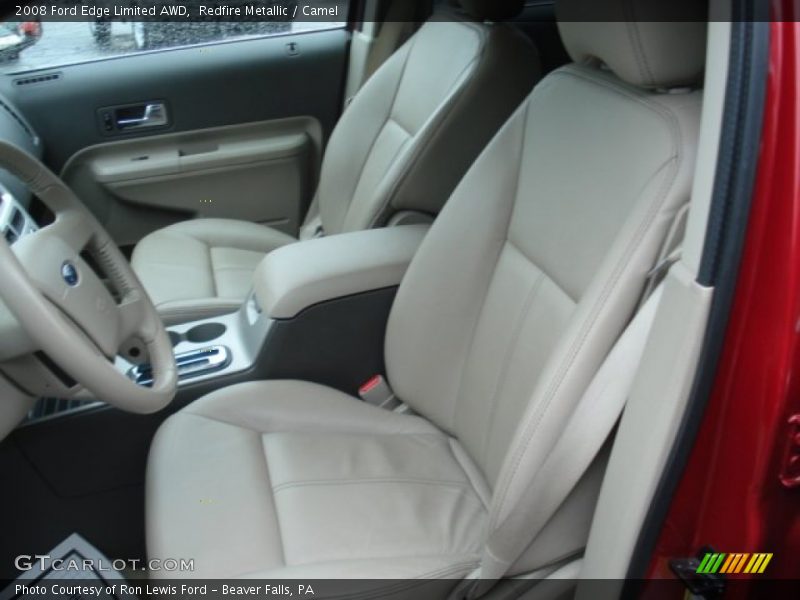 Redfire Metallic / Camel 2008 Ford Edge Limited AWD