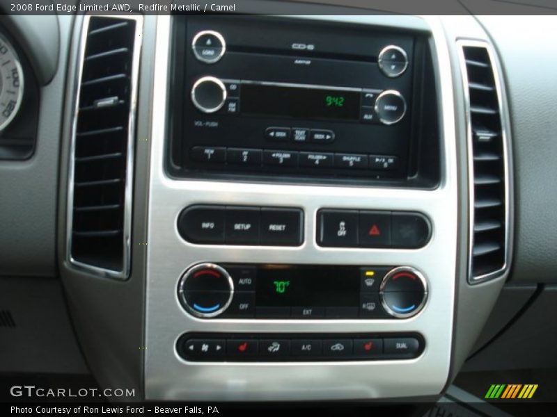 Redfire Metallic / Camel 2008 Ford Edge Limited AWD