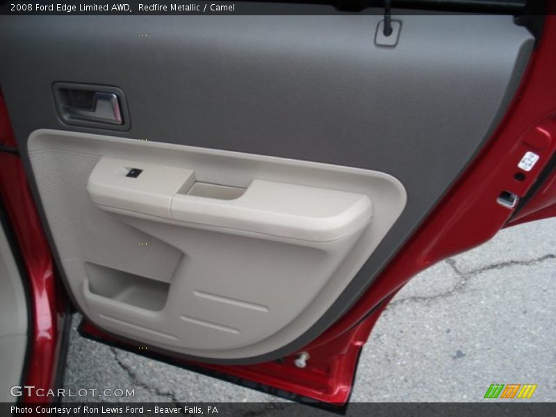 Redfire Metallic / Camel 2008 Ford Edge Limited AWD