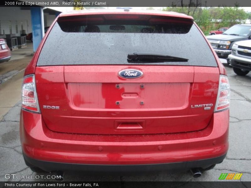 Redfire Metallic / Camel 2008 Ford Edge Limited AWD